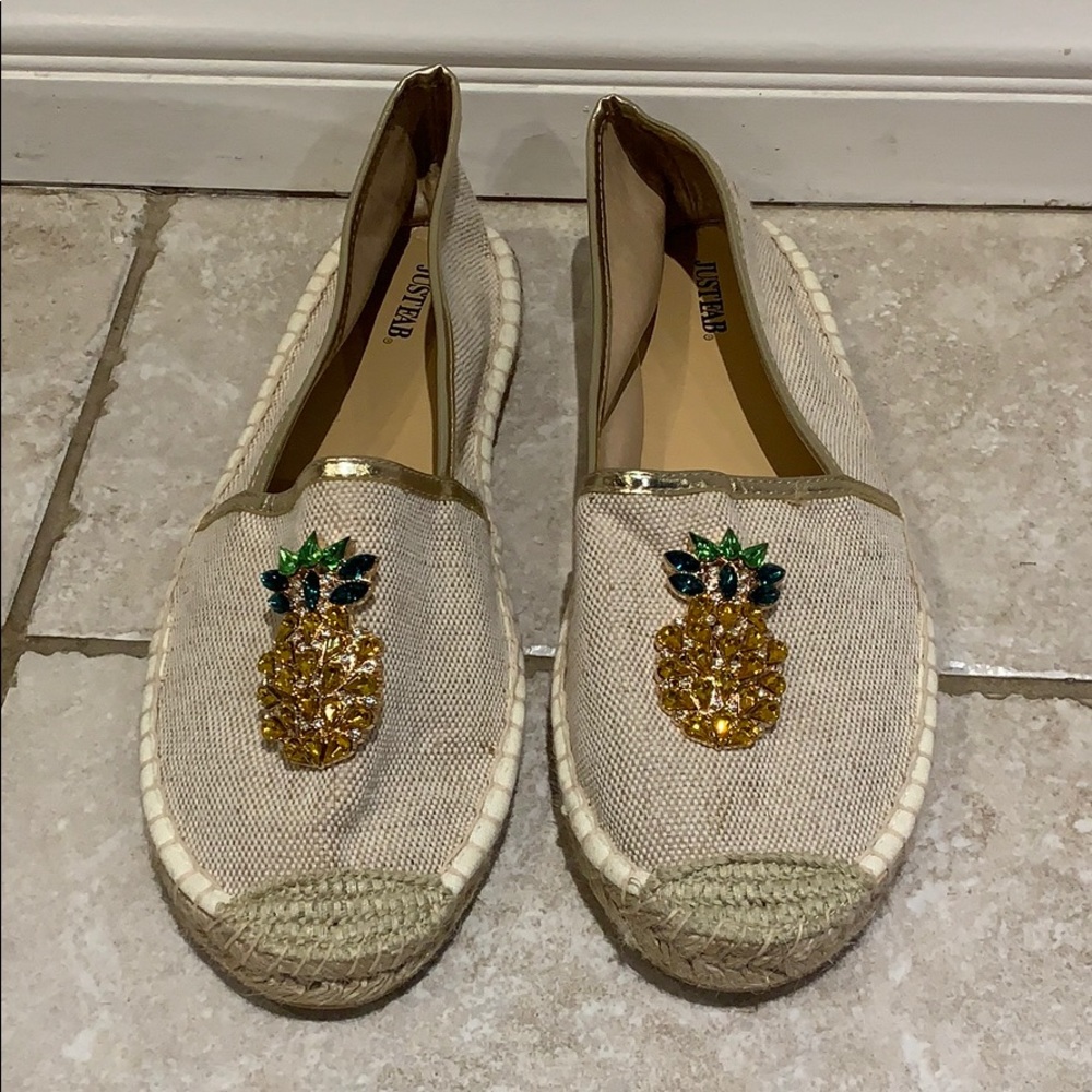 🆕 Pineapple Espadrille Flats